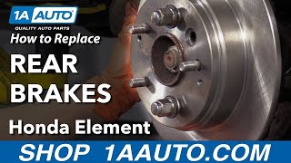 How to Replace Rear Brakes 03-11 Honda Element