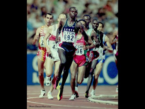 Daniel Komen (Kenya) Khalid Boulami,  Tom Nyariki - mens 5000m from 1997 Athens World Championships