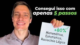 Como estudar (e destravar) EXATAS para concursos - Guia COMPLETO