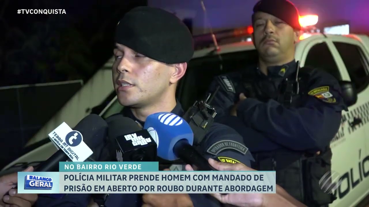 Polícia Militar prende foragido por roubo durante ação policial em Lucas do Rio Verde