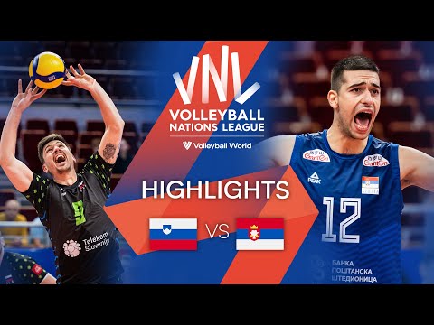 🇸🇮 SLO vs. 🇷🇸 SRB - Highlights Week 3 | Men's VNL 2022