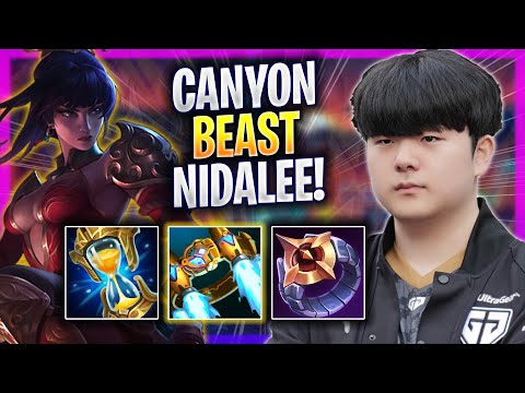 CANYON IS A BEAST WITH NIDALEE! - GEN Canyon Plays Nidalee JUNGLE vs Lee Sin! | Season 2024