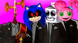 Download lagu Siren Head & Sonic.EXE & Milkwalker & Mommy Long legs - MEME coffin dance COVER mp3