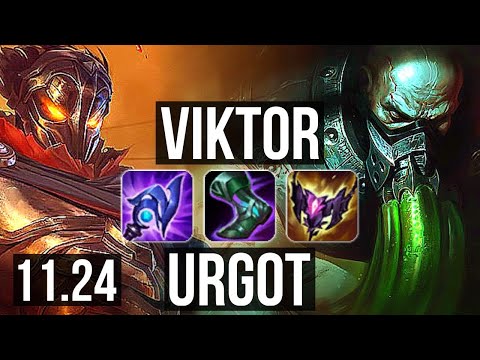 VIKTOR vs URGOT (TOP) | 9/1/8, 1.9M mastery | BR Diamond | 11.24