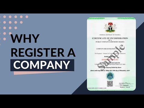 , title : '👉🏽Why you should Register  a Company in 2022/HOW TO REGISTER A Nigerian Limited Liability Company'