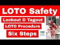 What is LOTO Safety in Hindi | Six Steps Of LOTO Safety & Procedures | lockout and tagout in hindi