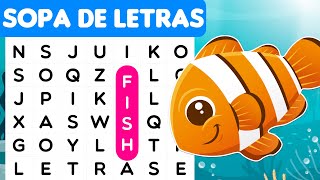 Encuentra el Nombre del Animal en la SOPA DE LETRAS😵‍💫🌈 Pupiletras | Ingles