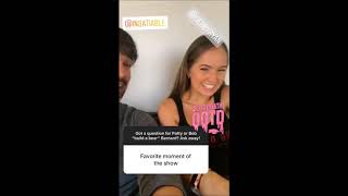 Debby Ryan (Patty Bladell) & Christopher Gorham (Bob Barnard) - Instagram questions video
