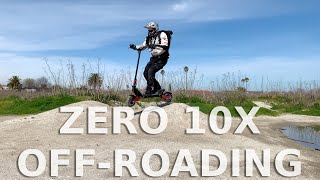 Off-roading with the FalconPEV Zero 10X electric scooter (Turbowheel Lightning)