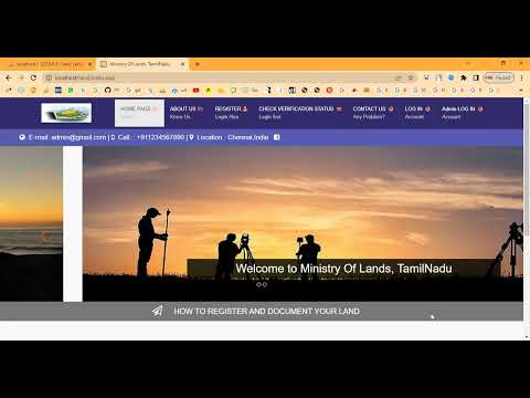 Land Registration System in PHP Application Projects