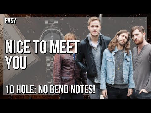 How to play Nice to Meet You by Imagine Dragons on Diatonic Harmonica 10 Holes (Tutorial)