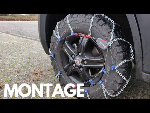 Schneeketten Montage am Kastenwagen - Wohnmobil - PEWAG RSV 80