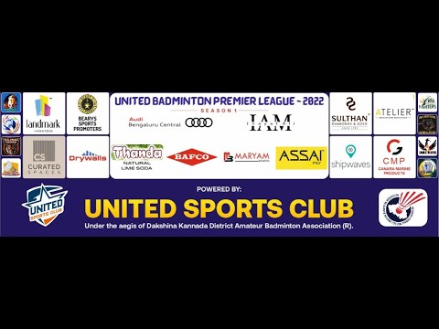 COURT 2 ||UNITED BATMINTON PRIMIER LEAGUE 2022 ||  US MALYA MANGLORE