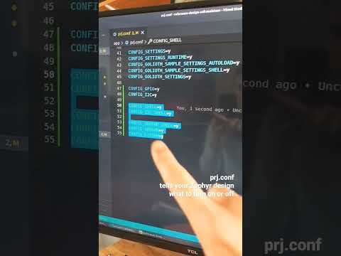 Talking i2c in #ZephyrRTOS with no code #shorts