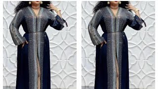 How to Cut and Sew Simple Abaya Gown Dress With Rh