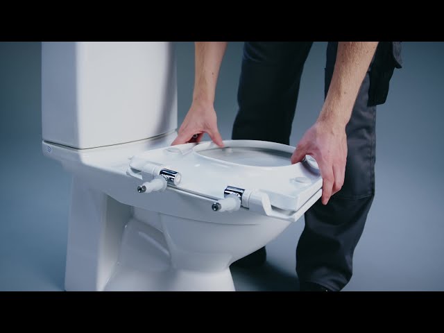 ido Wc-sits med lock ido 9157010 glow hard l.grå sc/qr
