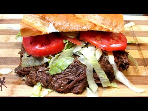 Classic Roast Beef Po' Boy - New Orleans 'Sloppy Roast Beef Sandwich'