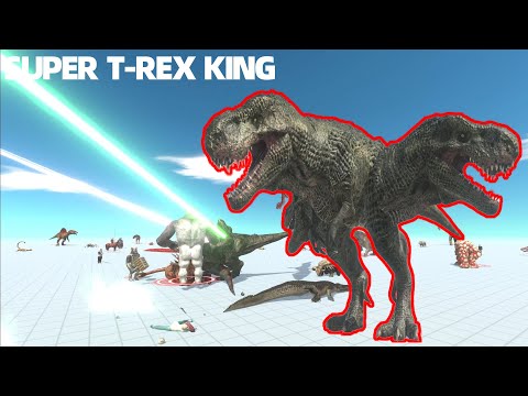ATTACK!!! ~~ "SUPER T-REX"~~ VS ALL UNIT!  Alien animals(2)－Animal Revolt Battle Simulator
