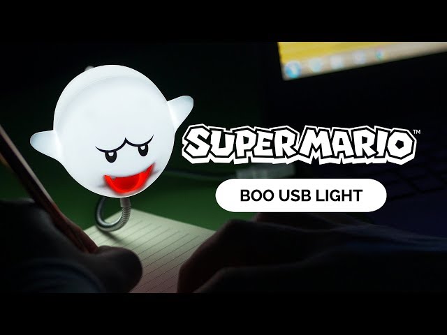 Vídeo relacionado con Paladone Nintendo Super Mario Boo Luz nocturna y alarma con sensor de movimiento, lámpara led con licencia oficial, para dormitorios infantiles, adolescentes y hogar, idea de regalo