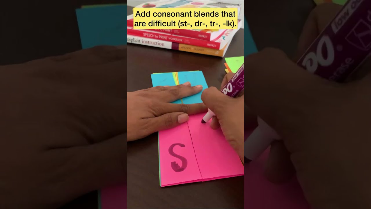 How to make a Consonant Blend Flip Book | #earlyliteracy #homeschoolingfun