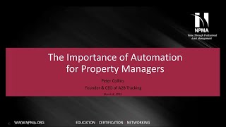 AMAM 2023 - The Importance of Automation for Property Managers