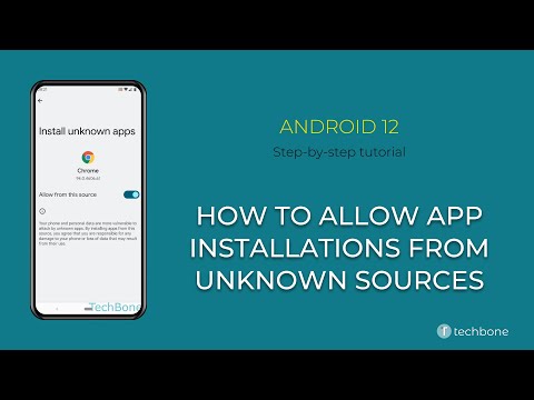 How to Allow App installations from Unknown sources [Android 12]