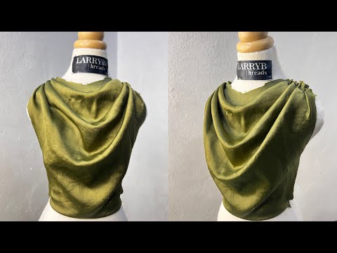 DIY Draped Cowl Neck Top Tutorial