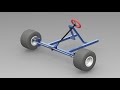 Go Kart Steering Mechanism Model Working Animation In Solidworks