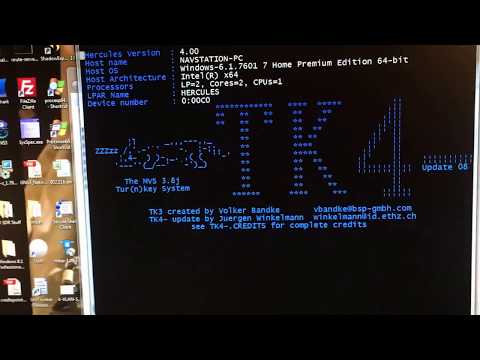 Start MVS 3.8J (TK4- Dist.) in Hercules Emulator