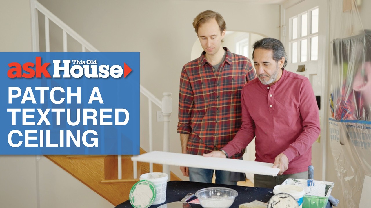 How to Patch a Swirl Textured Ceiling | Ask This Old House