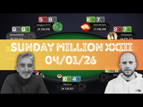 🇮🇹 €250 Sunday Million 04/01/26 MaxCos | GodRunOn | tonygucci777 - Final Table Replay