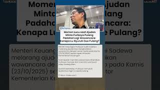 Momen Lucu Purbaya Disuruh Pulang Ajudan saat Sedang Diwawancararai: Kenapa Lu Nyuruh Gue Pulang?
