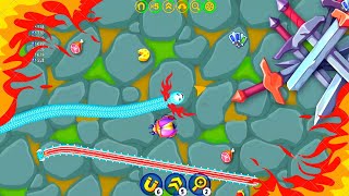 Mega Worm Challenge!🔥😈 #Wormszoneio #video
