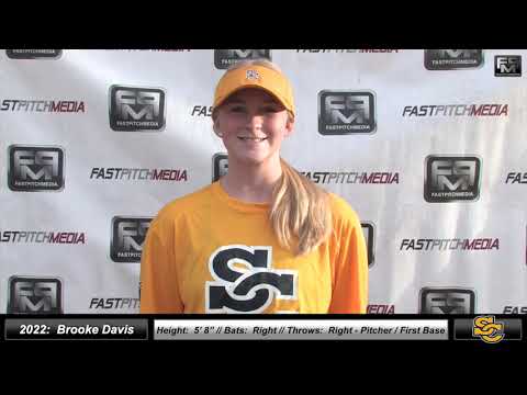 2022 Brooke Davis Athletic Pitcher and First Base Softball Skills Video   Ca Suncats
