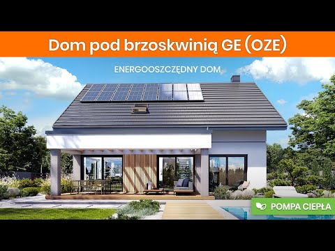 Dom pod brzoskwinią (GE) OZE – Energooszczędny dom - ARCHON+ Projekty Domów
