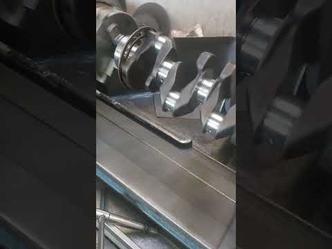 Rod Journal Setting for Grinding | Crankshaft Grinding #automotive #viral #shorts #machinery