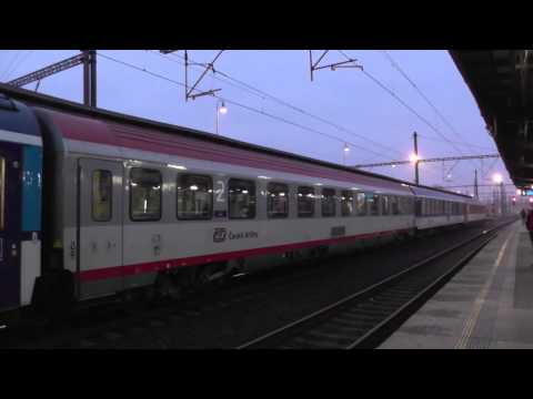 ČD 162.036 - Příjezd vlaku IC 542 Moravan - Kolín, 14.2.2015