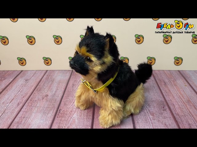 Питомец Lanson Toys Щенок с желтым ошейником сидячий интерактивный в ассортименте  - видео
