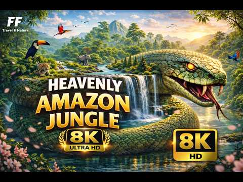 Amazon Rainforest 8K Documentary | Wildlife, Exotic Birds, Mighty River & Jungle