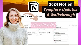 2024 Notion Template (Life Tracker, Content Calendar & Business Tracker) Updates & Walkthrough