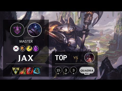 Jax Top vs Akali - KR Master Patch 10.12