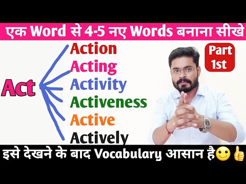 Formation of words through ROOT WORDS