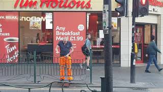 glasgow steamer pisses in public