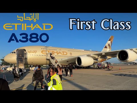FIRST CLASS  -  Etihad Airbus A380 !  🇫🇷 Paris CDG - Abu Dhabi 🇦🇪  Upper Deck  [Full Flight Report]