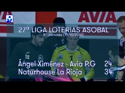 LIGA LOTERIAS ASOBAL J08 Ángel Ximénex P.G. - Naturhouse La Rioja 24 - 34