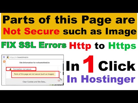 FIX : Parts of this Page are Not Secure Such as Image (Solve SSL Errors) Http to Https in 1 Click FIX : Parts of this Page are Not Secure Such as Image (Solve SSL Errors) Http to Https in 1 Click