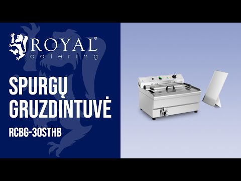 vaizdo įrašas - Spurgų gruzdintuvė - 30 litrų - 9 000 W - šaltoji zona