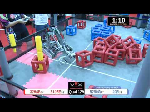 2015 VRC Engr Q129 - 3264B 5106E vs 5250G 235 - 41 to 24 - VEX Worlds 2015 - Engineering Division