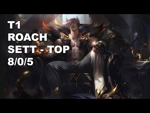 T1 Roach Top Sett vs Wukong - KR Challenger Rank Game