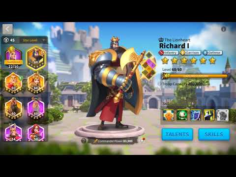 Rok028-VIP13-39M Power - Maxed Guan Yu, Alex, AE - with legendary Eternal night armor and 56k gems
